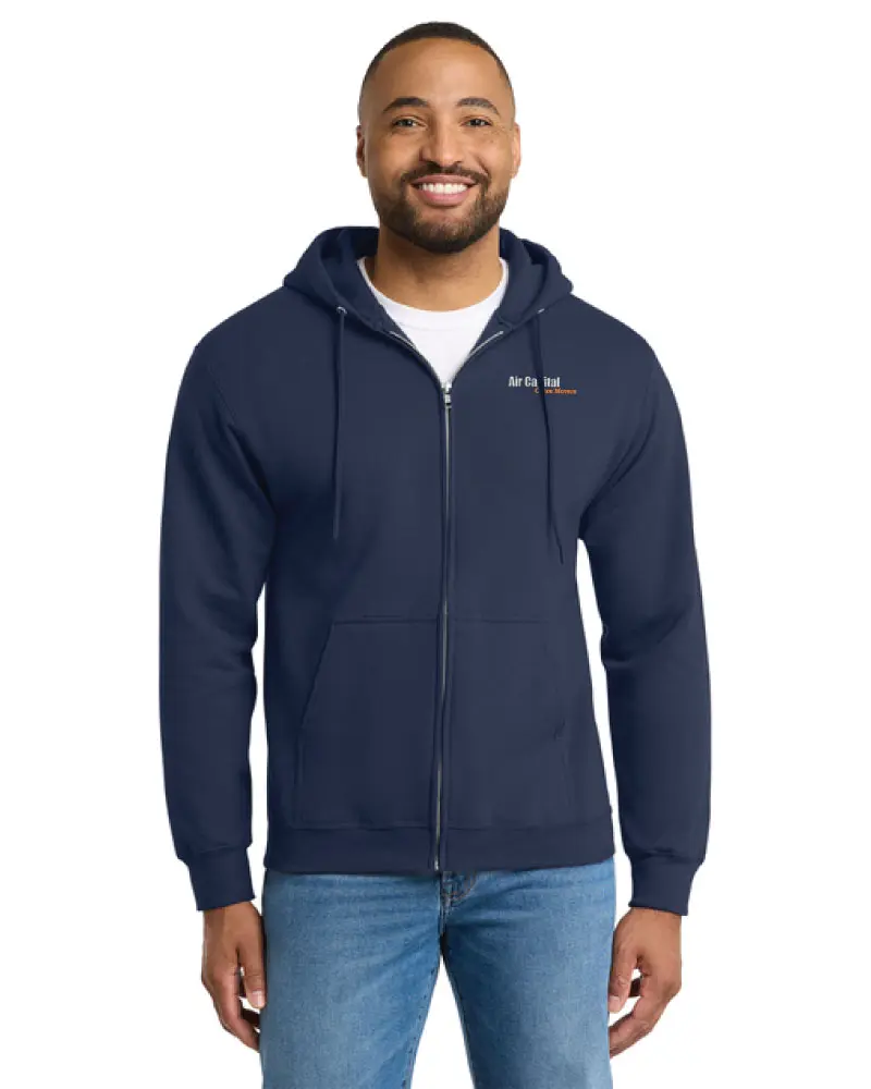 Port & Co™ Essential Fleece Full-Zip Hooded Sweatshirt